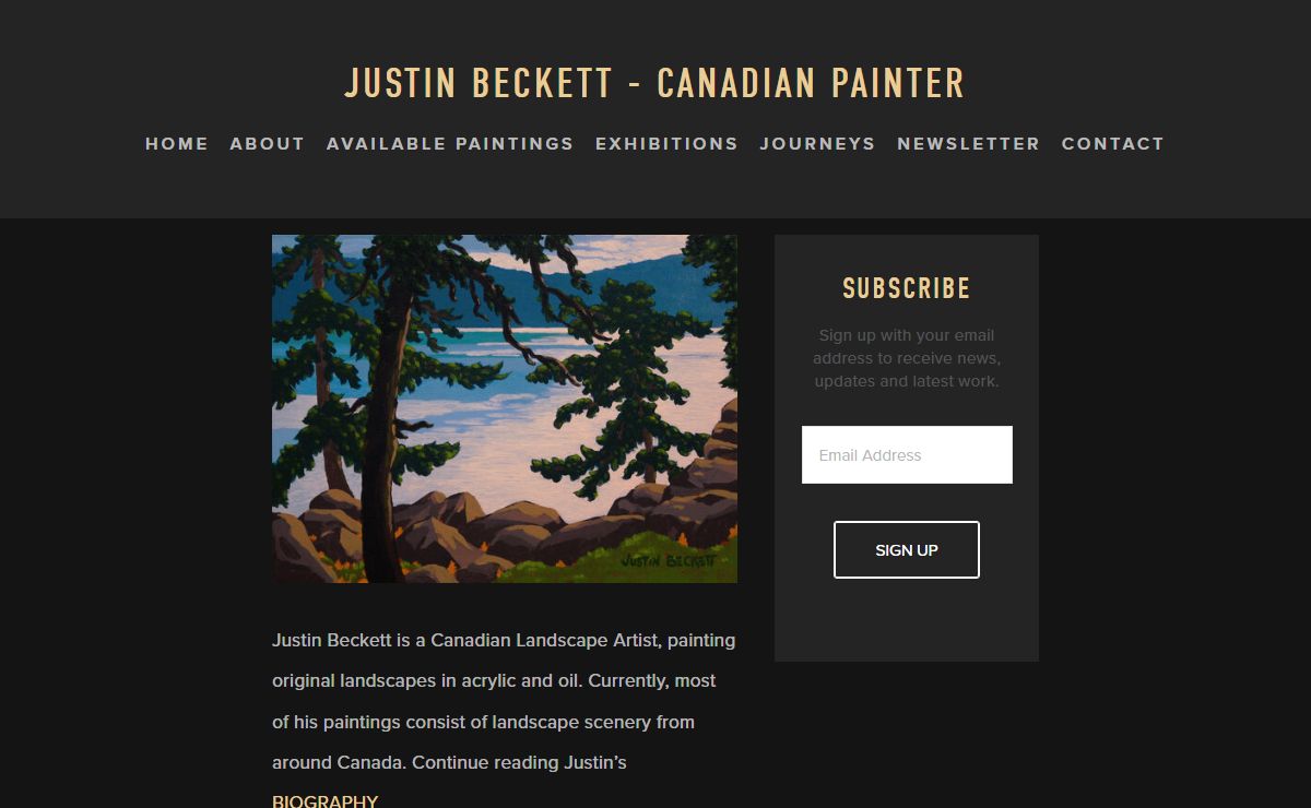 JUSTIN BECKETT - CANADIAN PAINTER