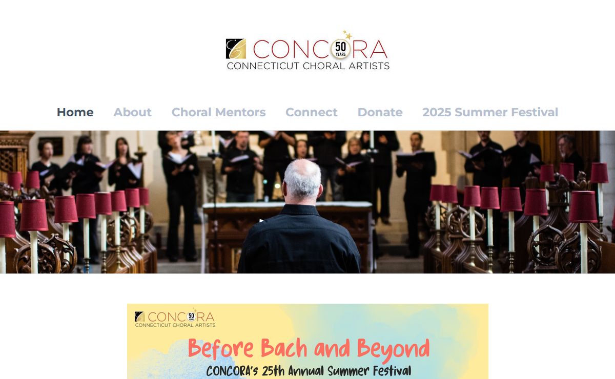 CONCORA CONNECTICUT CHORAL ARTISTS - Home