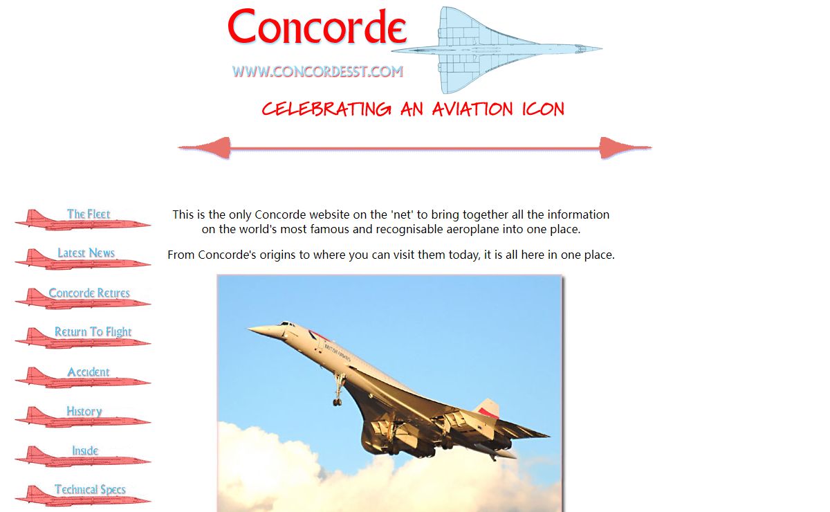 CONCORDE SST - The Definitive Concorde Aircraft Site on the Internet