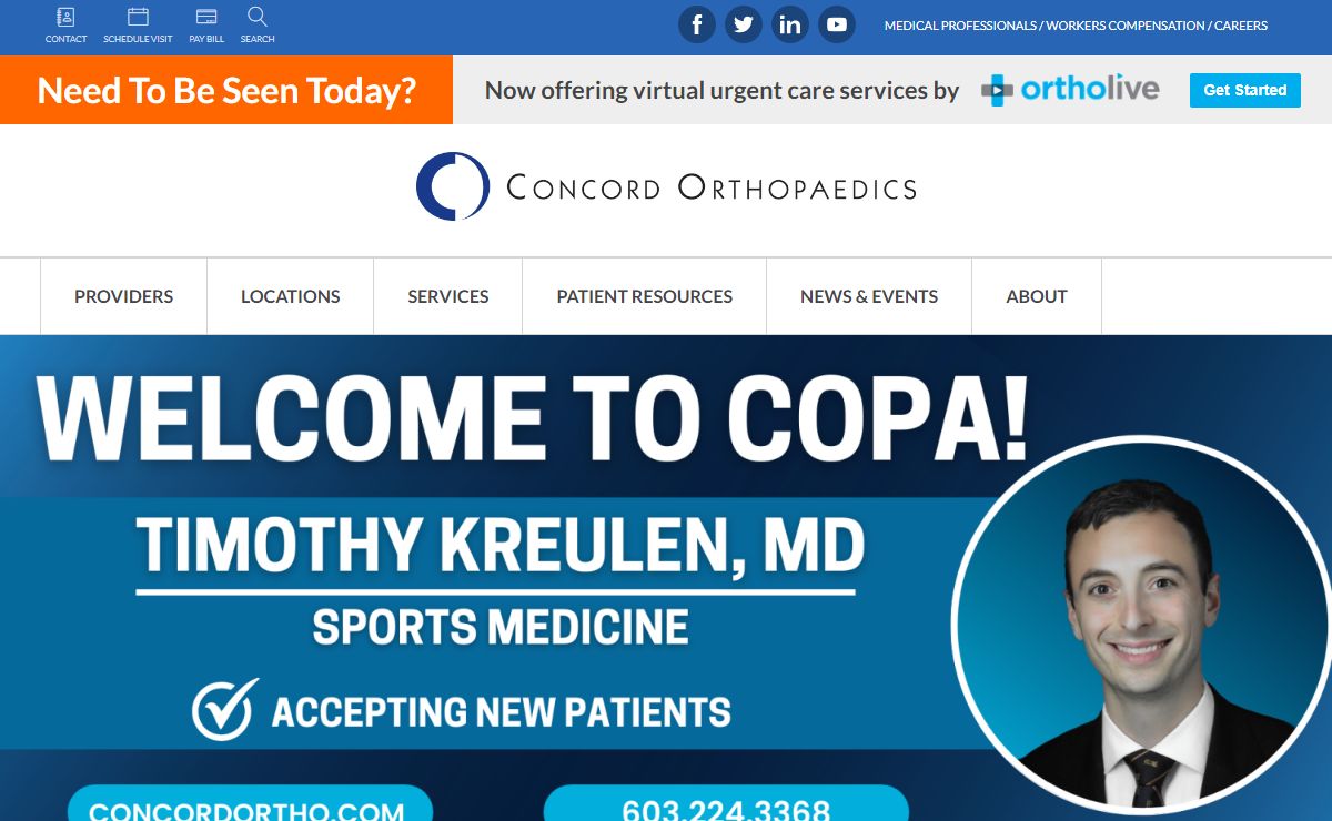 Orthopaedic Care NH | Sports Medicine | Concord Orthopaedics