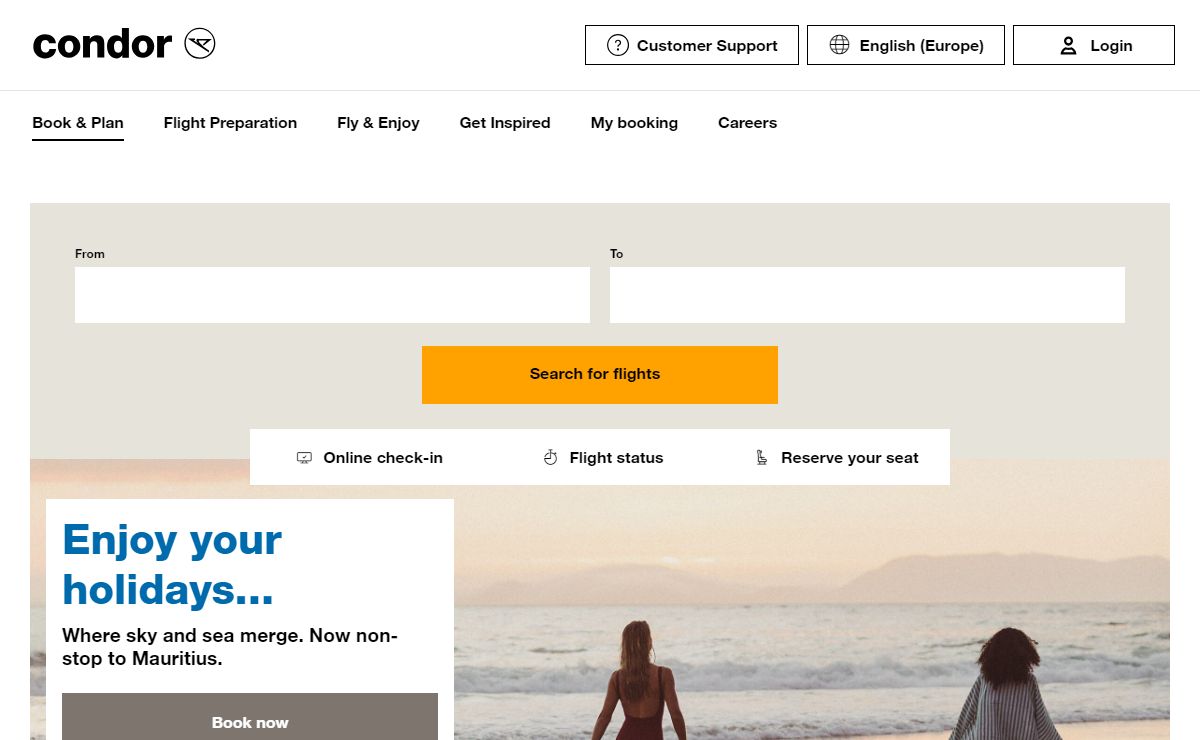 Cheap Flights | Discover Unbeatable Deals | Condor