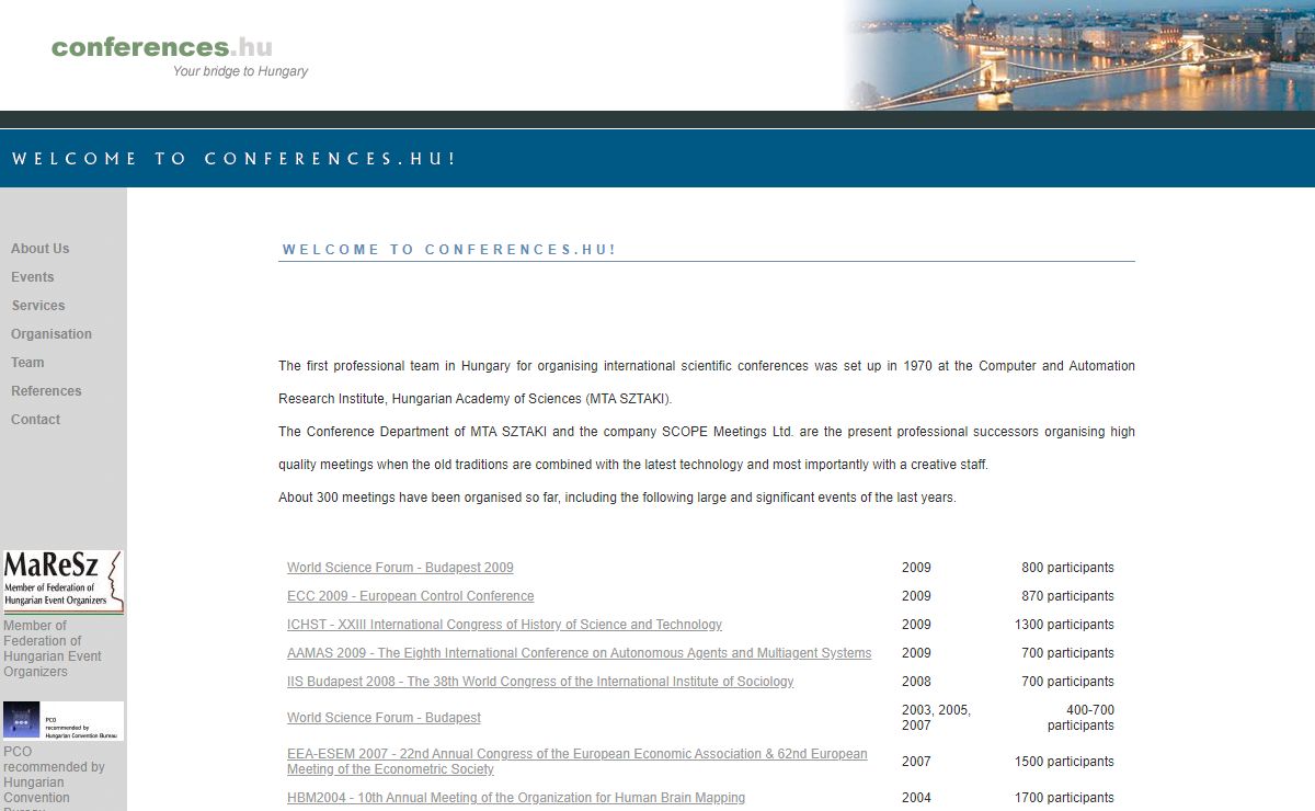 Conferences.hu - Your bridge to Hungary