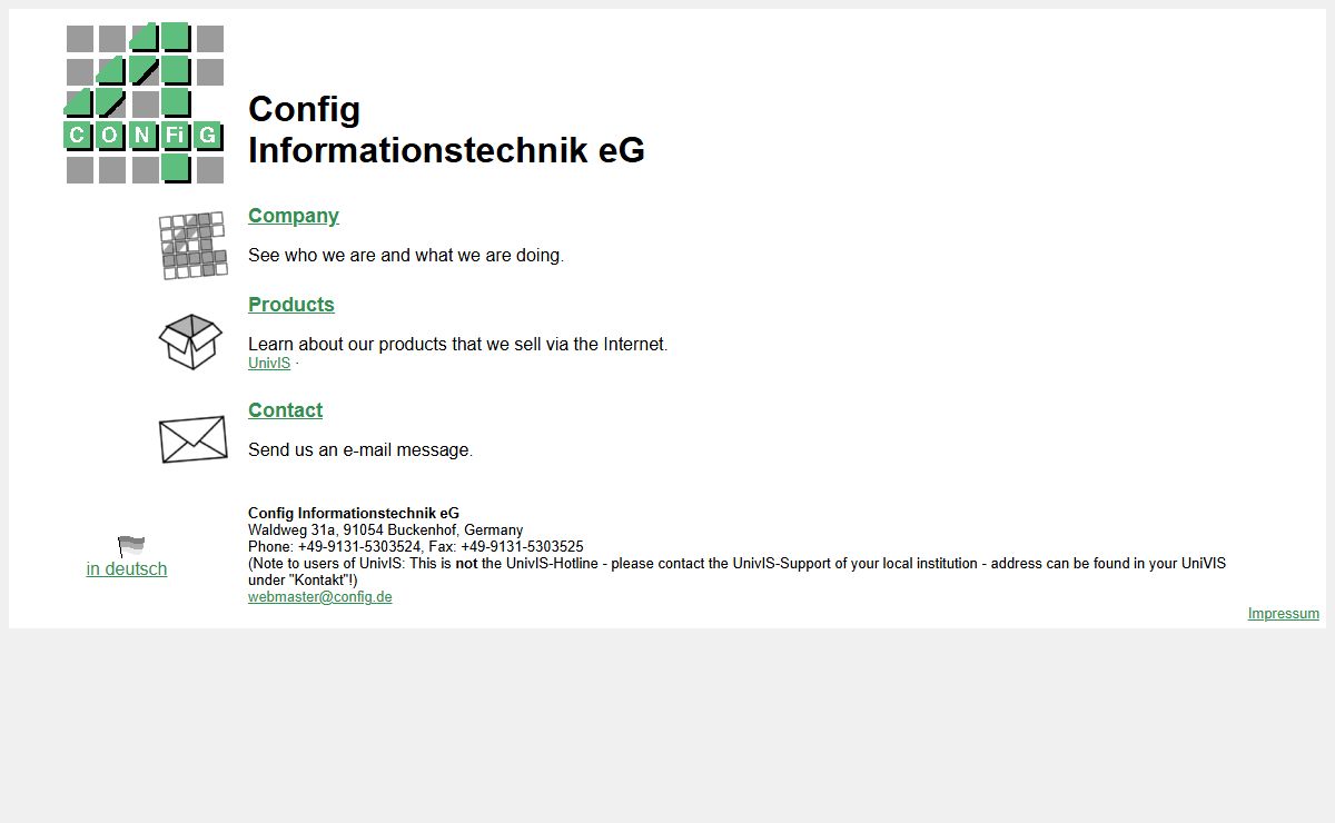 Config Informationstechnik eG