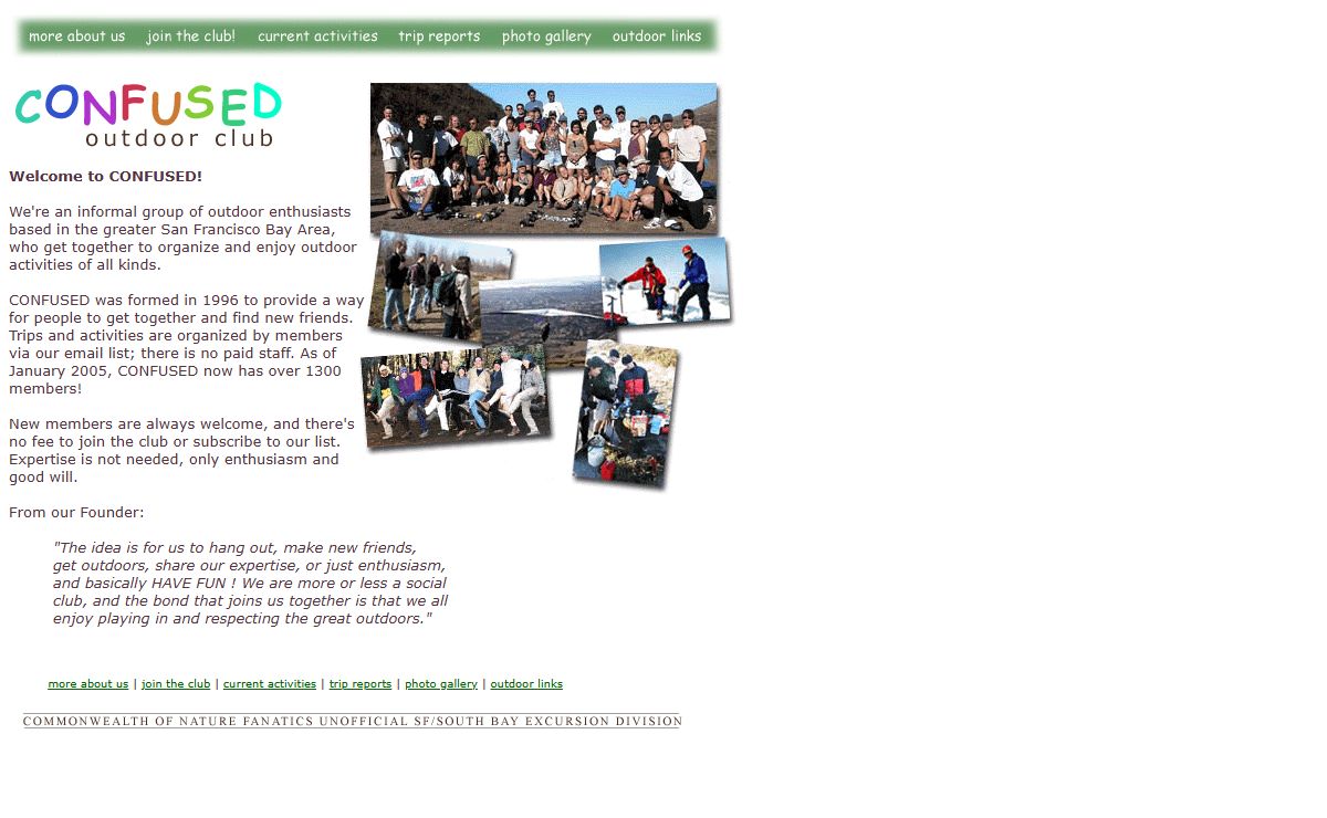 CONFUSED Outdoor Club - Hiking and Outdoor Fun for The San Francisco Bay Area