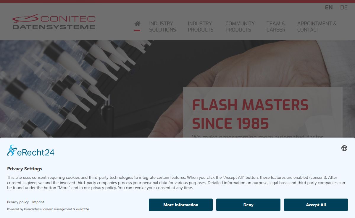 FLASH MASTERS SINCE 1985 - Conitec Datensysteme GmbH