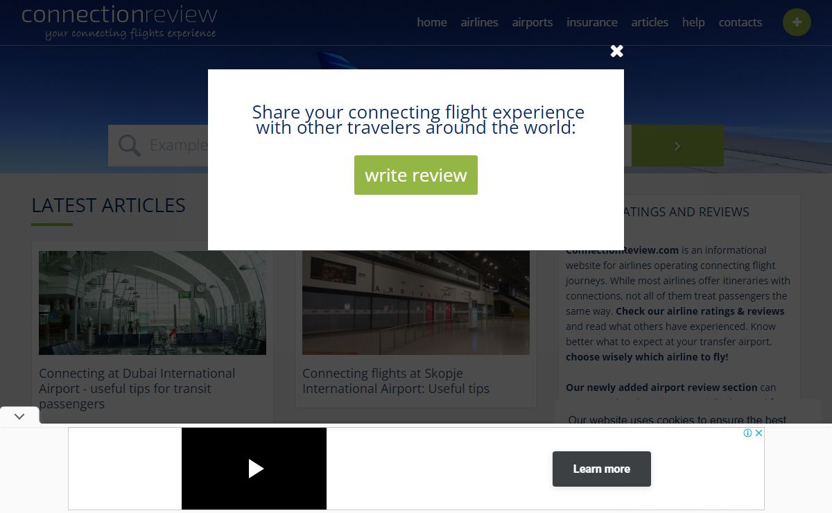 Connecting flights | Airline Ratings and Reviews