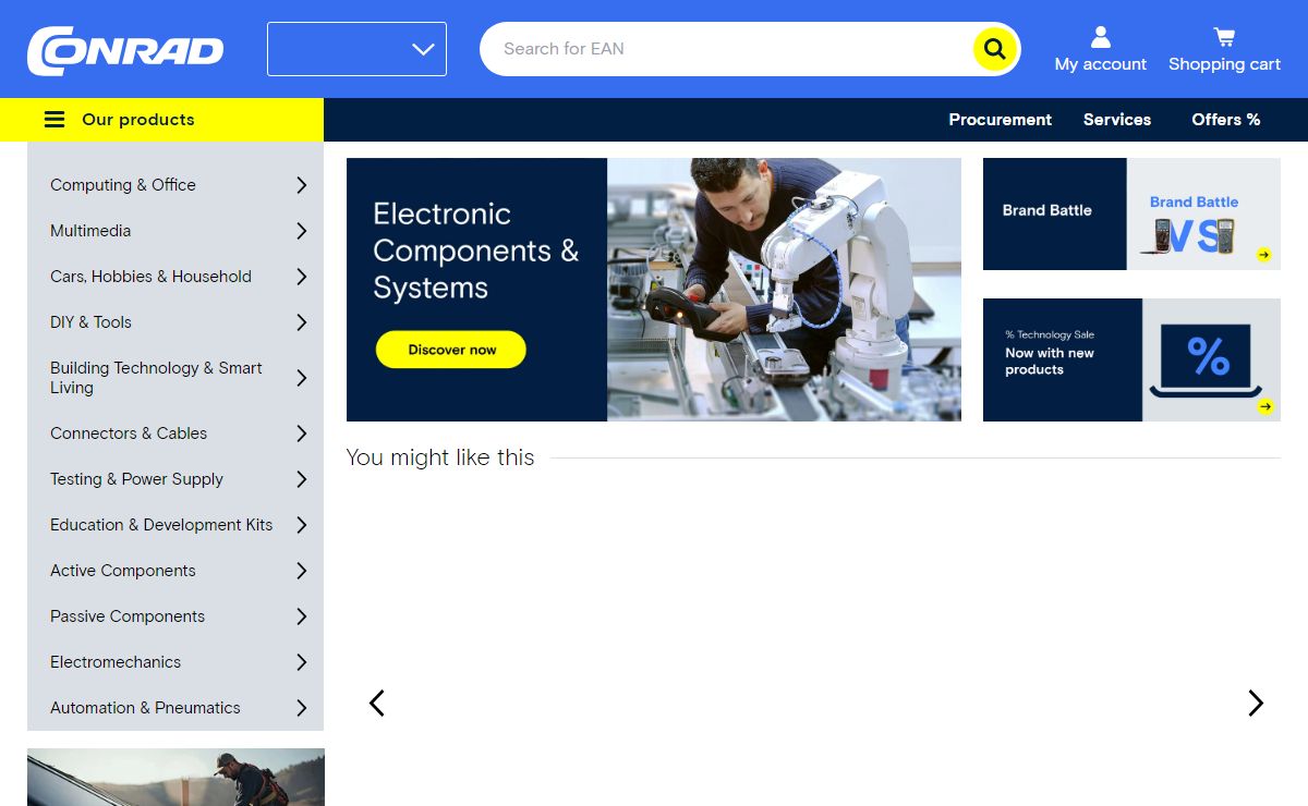 Conrad Electronic » All parts of success