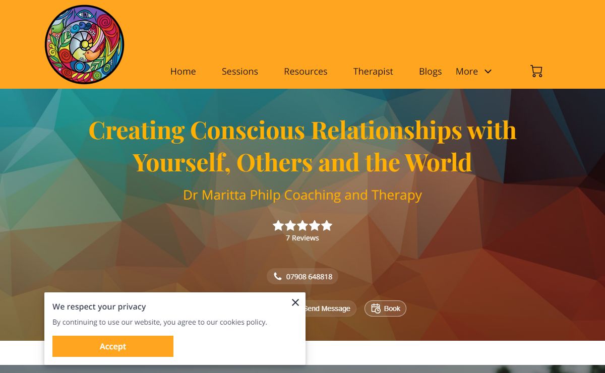 Dr Maritta Philp Coaching and Therapy | Relationship Coach | UK
