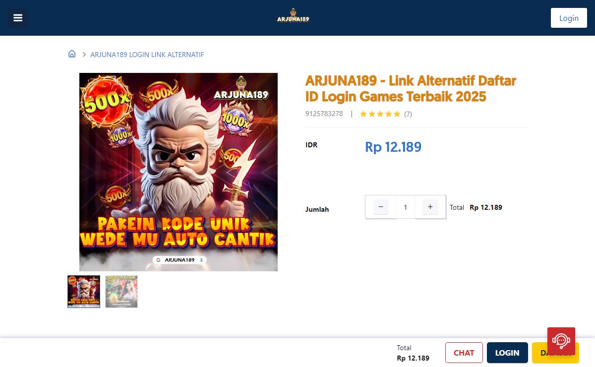 ARJUNA189 - Link Alternatif Daftar ID Login Games Terbaik 2025