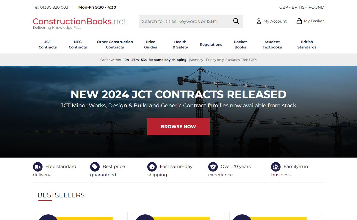 Construction Books: JCT, NEC3 & Construction Contract Shop