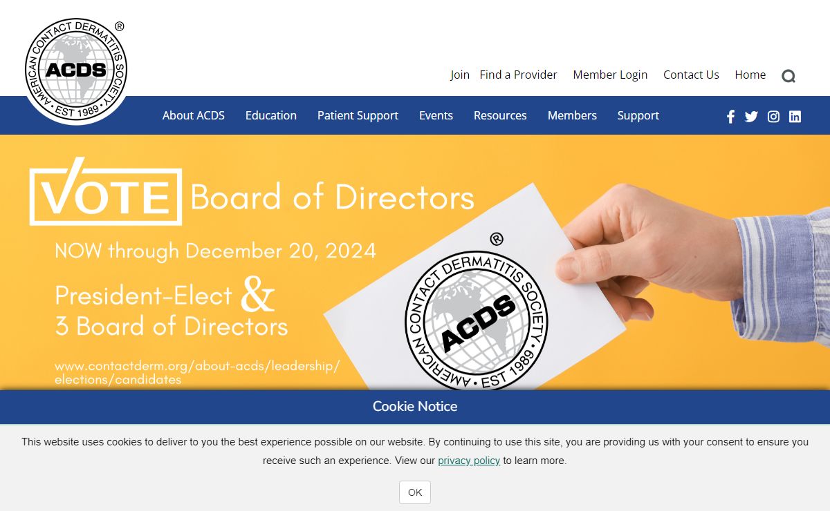 American Contact Dermatitis Society (ACDS)