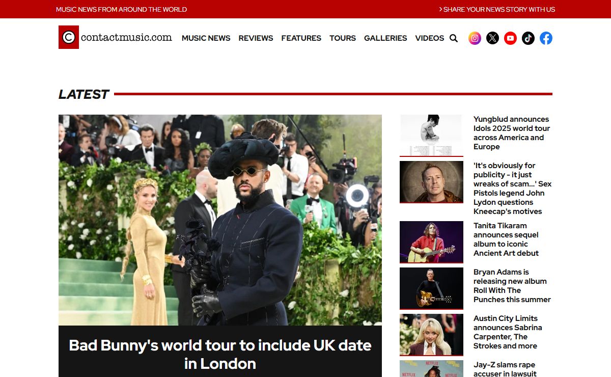 Music News and Reviews | Contactmusic.com