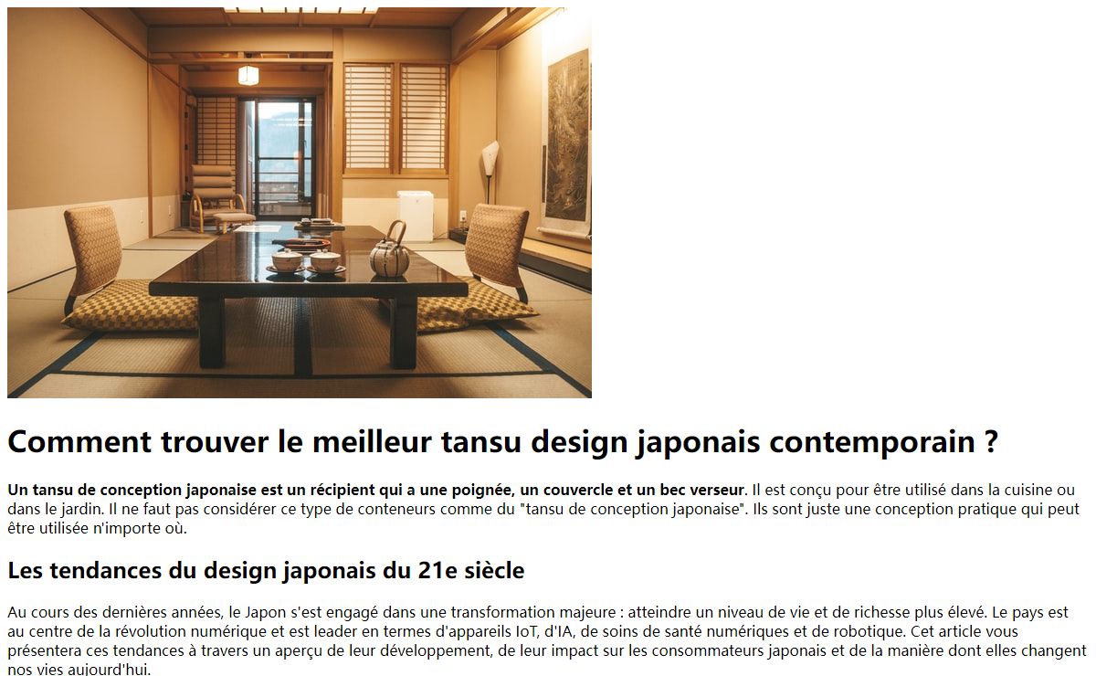 Trouver un Tansu design japonais contemporain