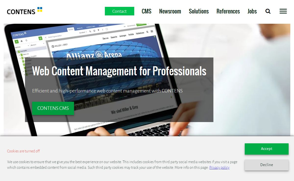 CONTENS - Content Management & Social Intranet