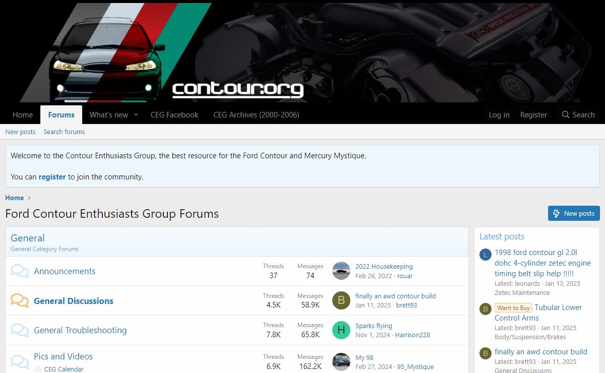 Ford Contour Enthusiasts Group Forums