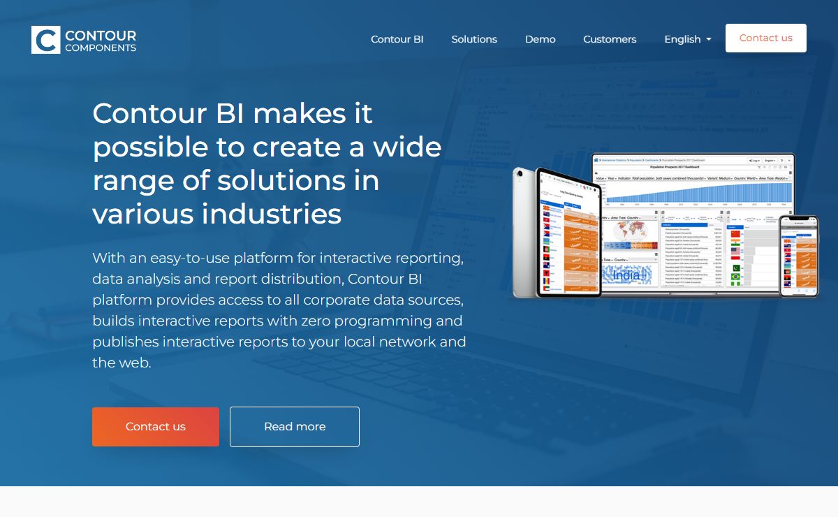 Contour Components - Interactive Reporting and Data Analysis