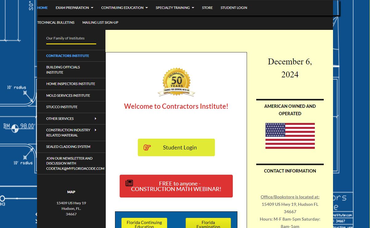 Contractors Institute Florida Contractor School