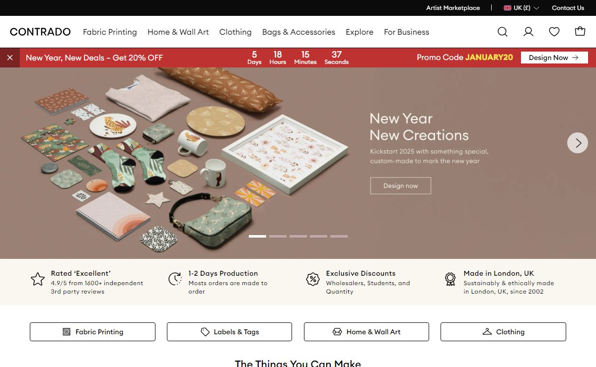 Contrado: Create, Buy and Sell Products | Print on Demand