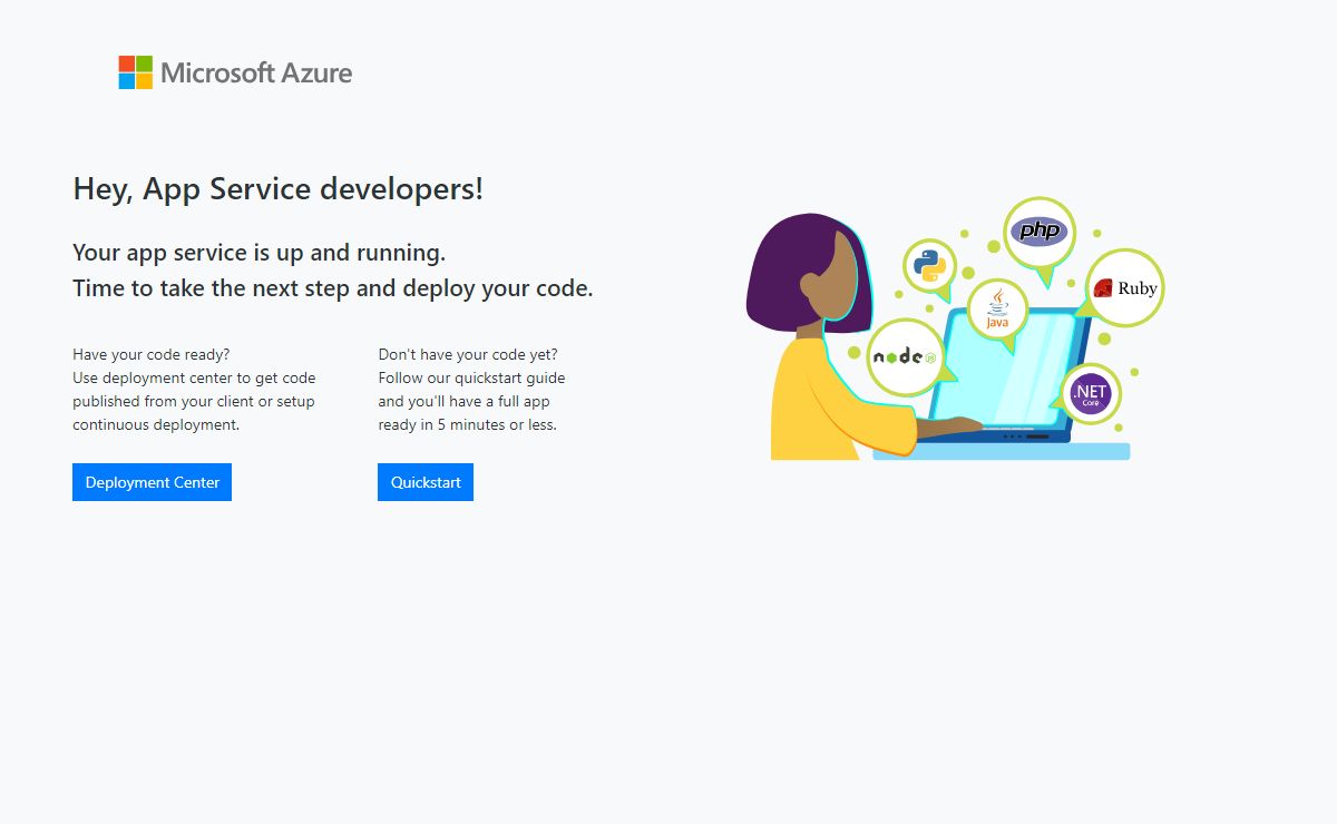 Microsoft Azure App Service - Welcome