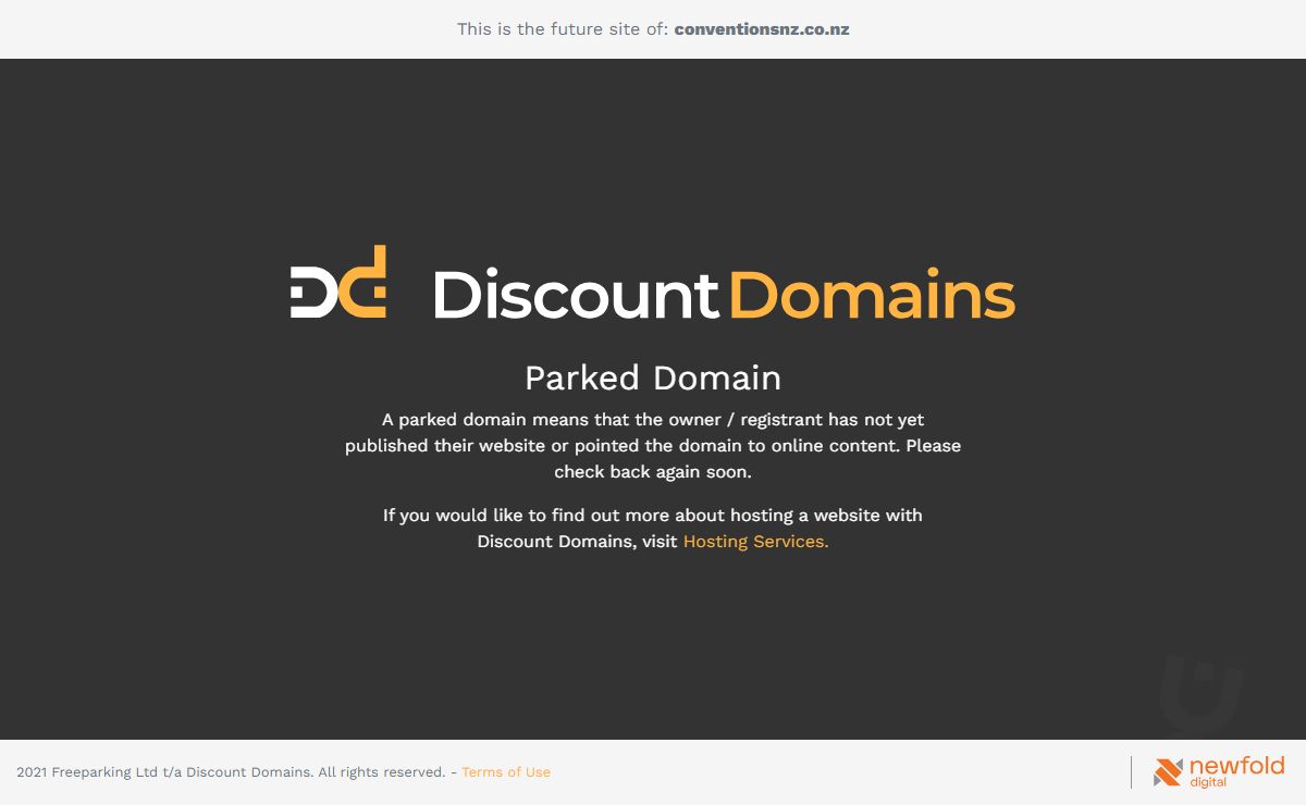 Future website of conventionsnz.co.nz
