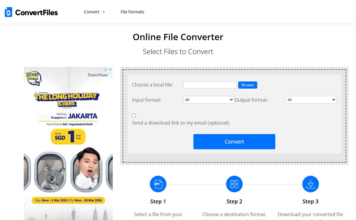 Free & Online File Converter - ConvertFiles.com