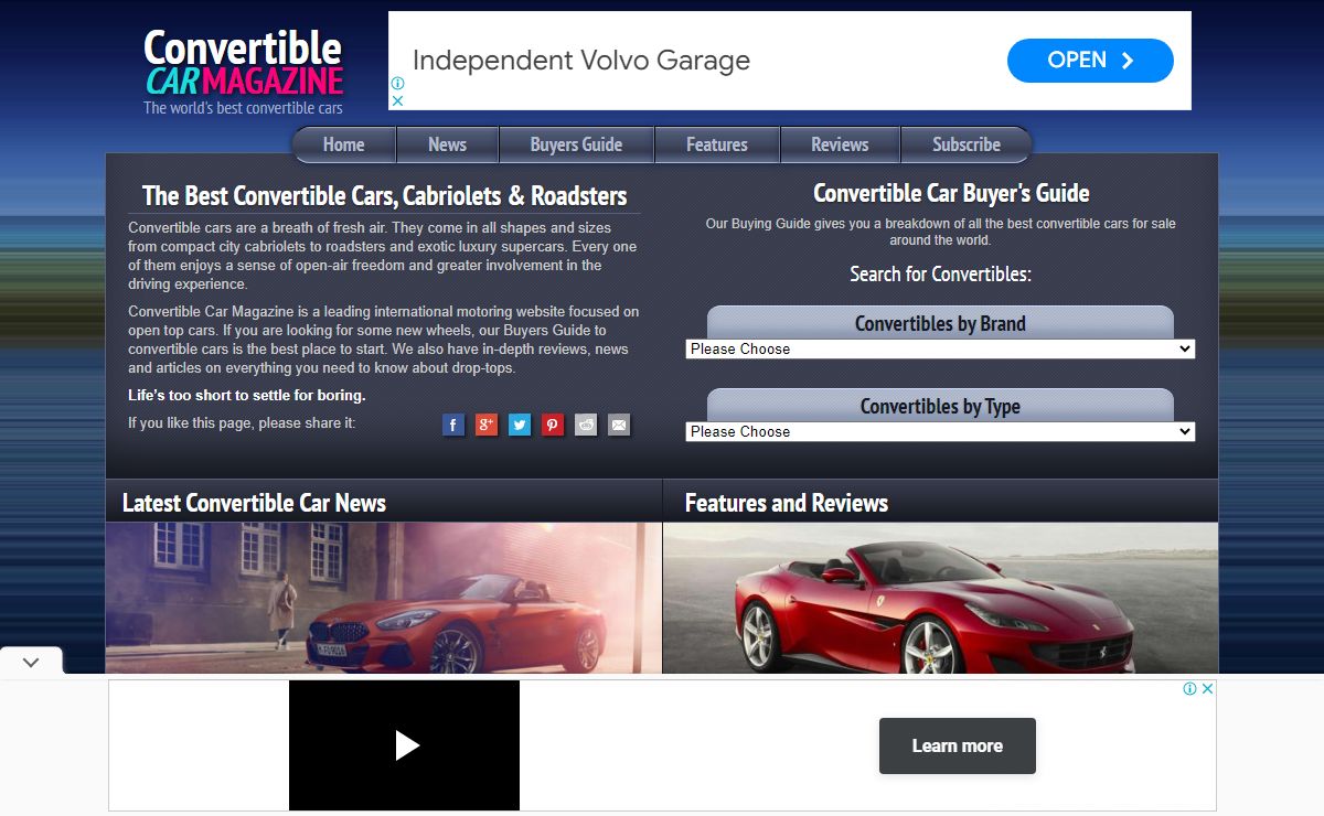 Convertible Car Magazine - The Very Best Convertible Cars