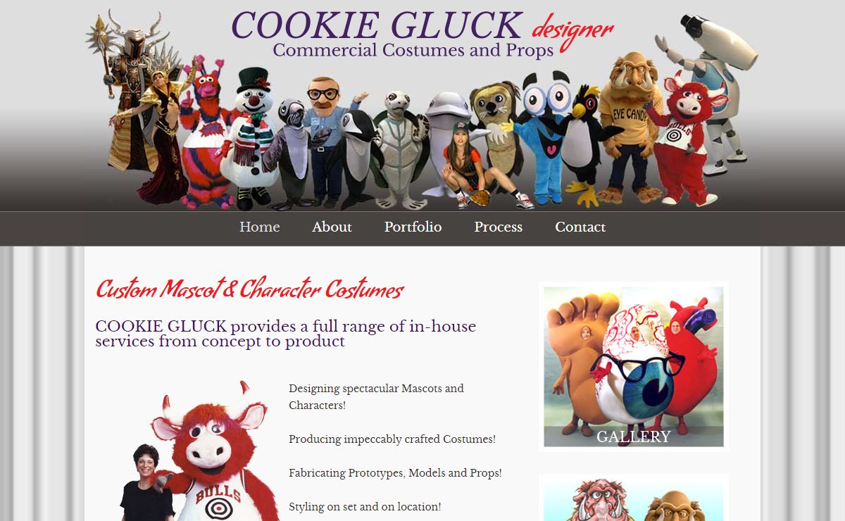 Custom Mascot & Character Costumes by COOKIE GLUCK designer