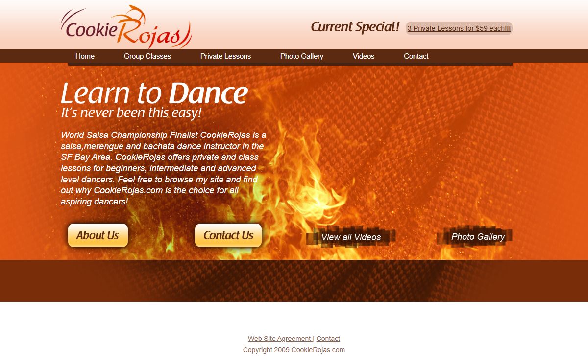 World Salsa Championship Finalist CookieRojas is a salsa,merengue and bachata dance instructor in the SF Bay Area.