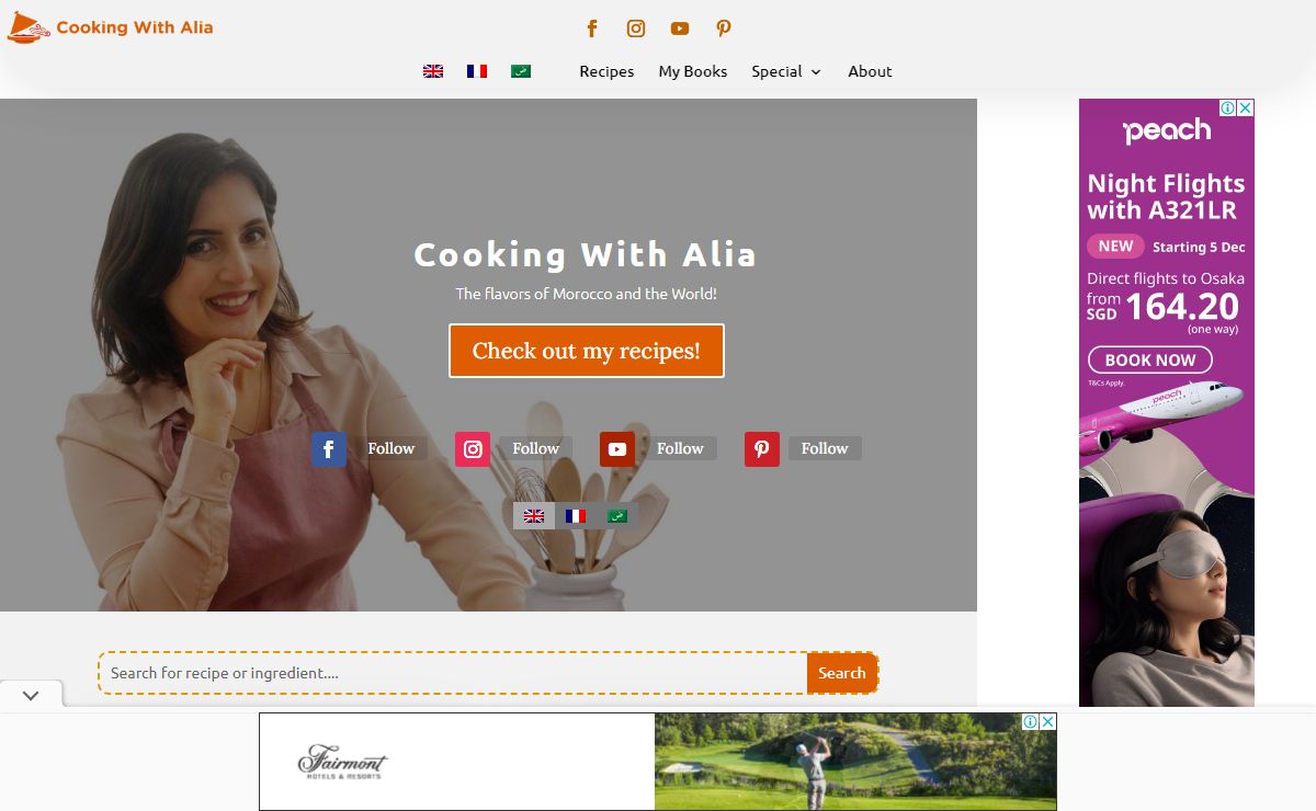 Home Page - Cooking with Alia