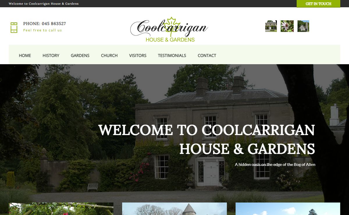Coolcarrigan House and Gardens, Coill Dubh, Naas, County Kildare