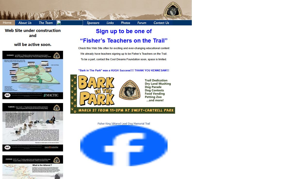 FISHER KING IDITAROD LEAD DOG MEMORIAL TRAIL - CoolDreams.org - Bill Borden