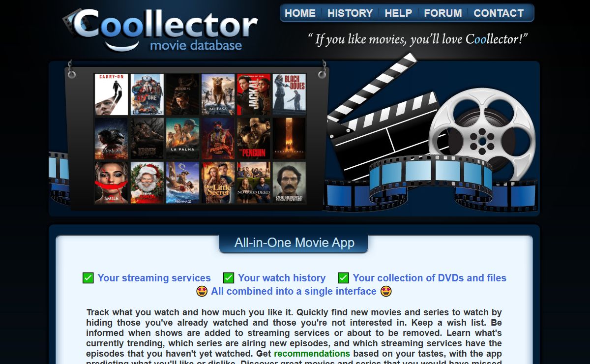 Movie Database + DVD Catalog + Recommendations | FREE