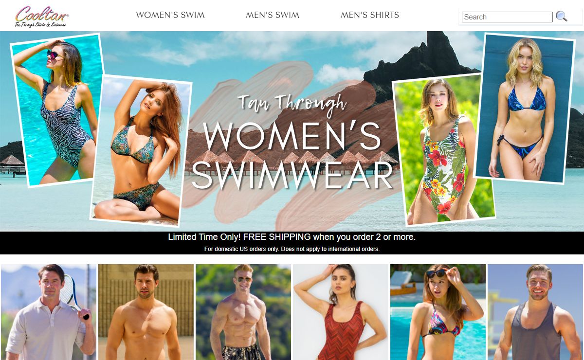 Cooltan Tan Through Swimwear & Shirts