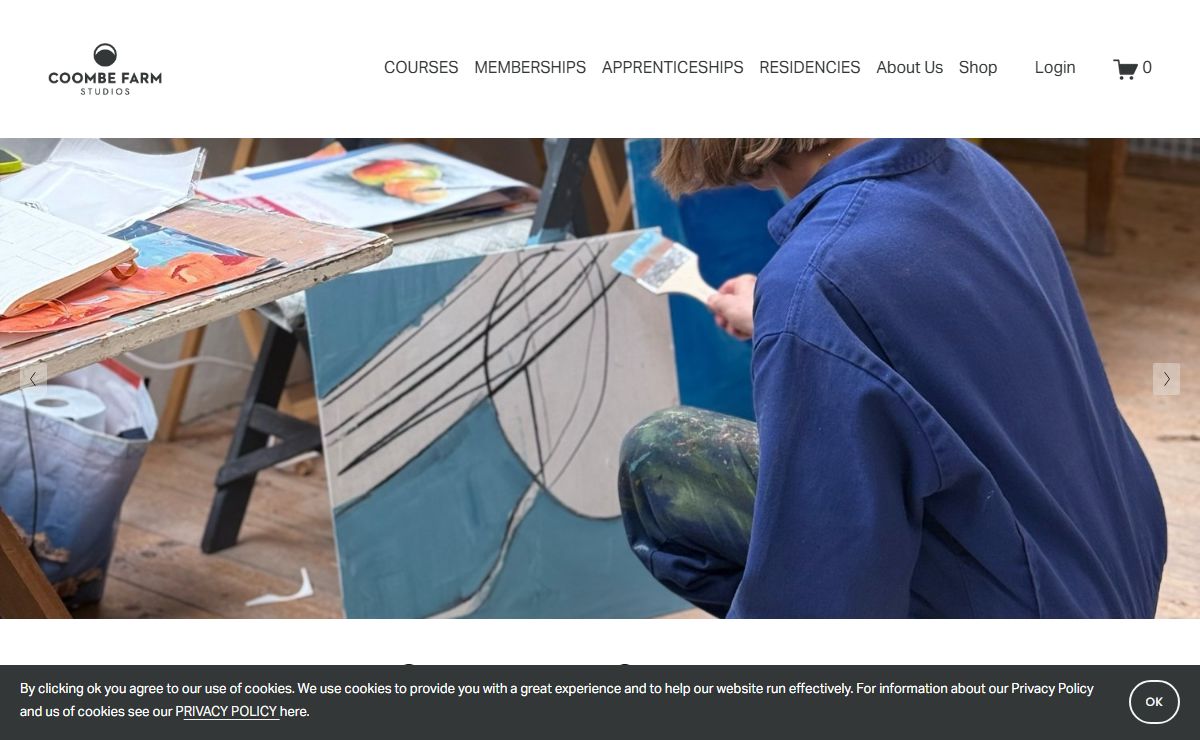 Coombe Farm Studios Courses Painting Pottery Printmaking Immersive classes