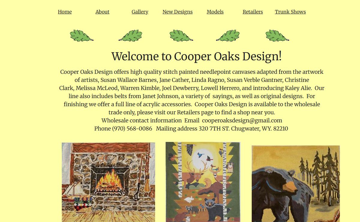 Hand Painted Needlepoint Canvases, Belts & Designs | Cooper Oaks Design
