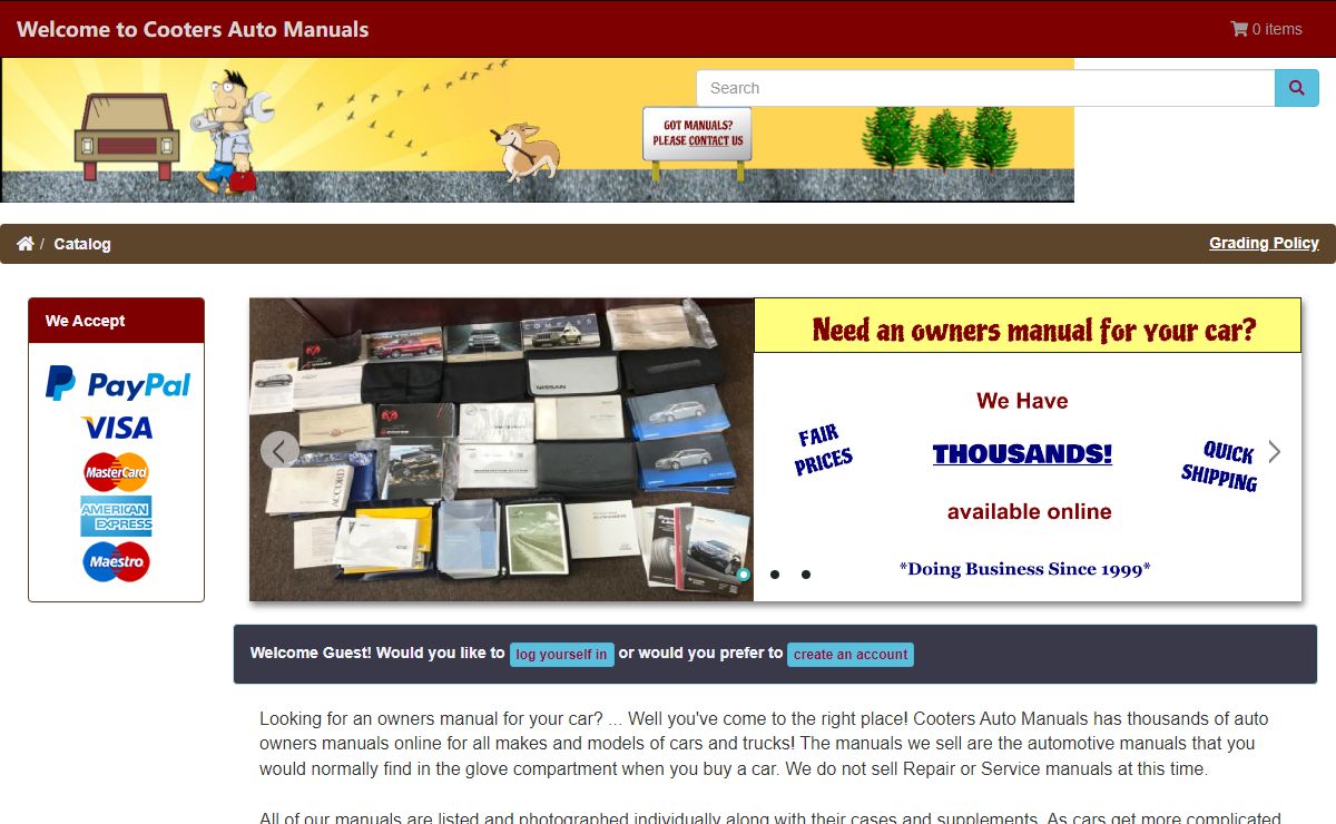 Cooters Auto Manuals