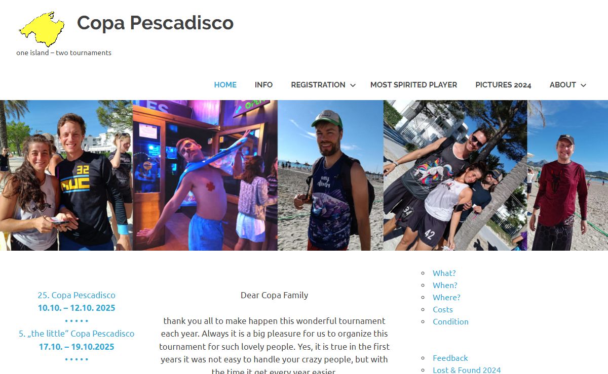 Copa Pescadisco – one island – two tournaments