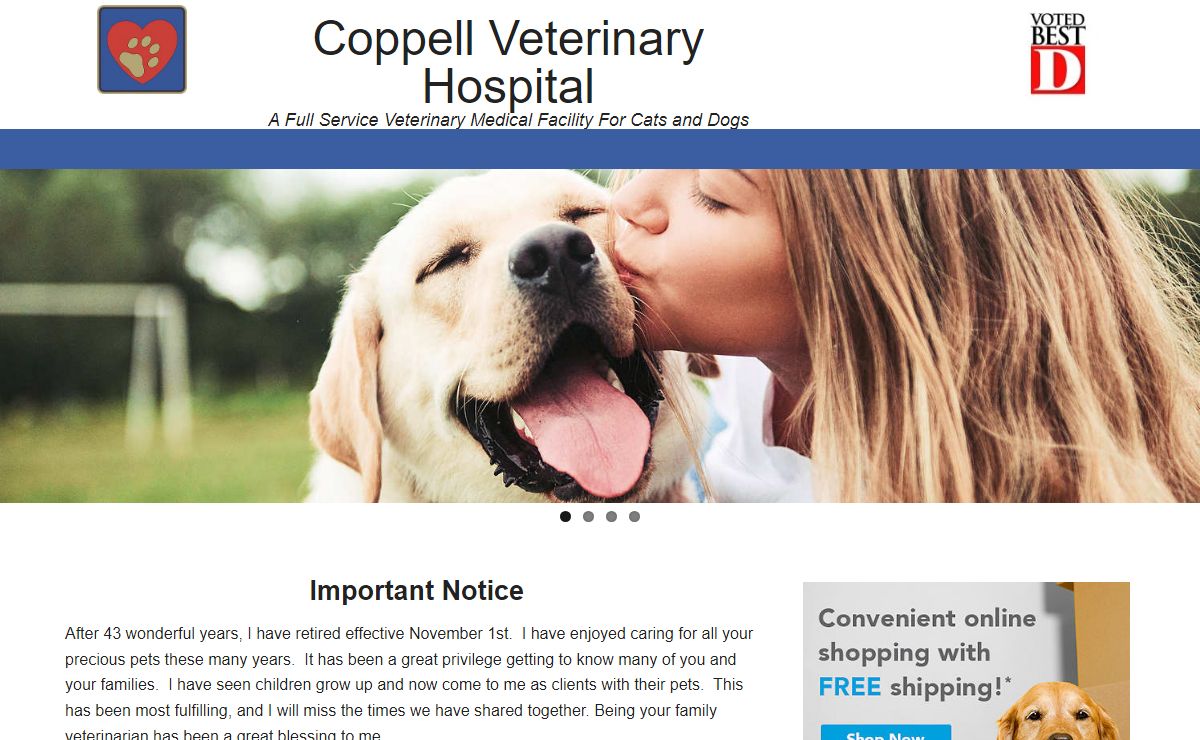 Coppell Veterinary Hospital - A full-Service Medical Facility for Cats and Dogs in Coppell, Texas