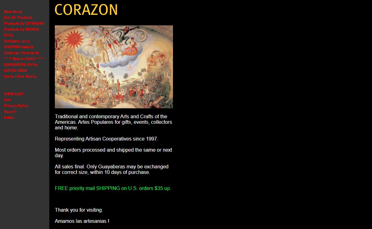 CORAZON Fair Trade, Artes Populares