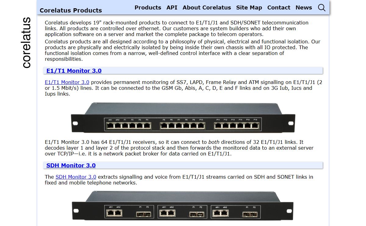 Corelatus Products