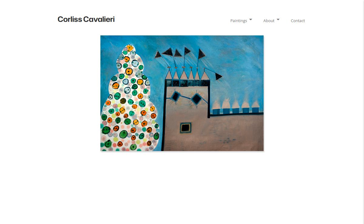 Corliss Cavalieri Painter, Contemporary American Artist, Art Guru, Art Fanatic.