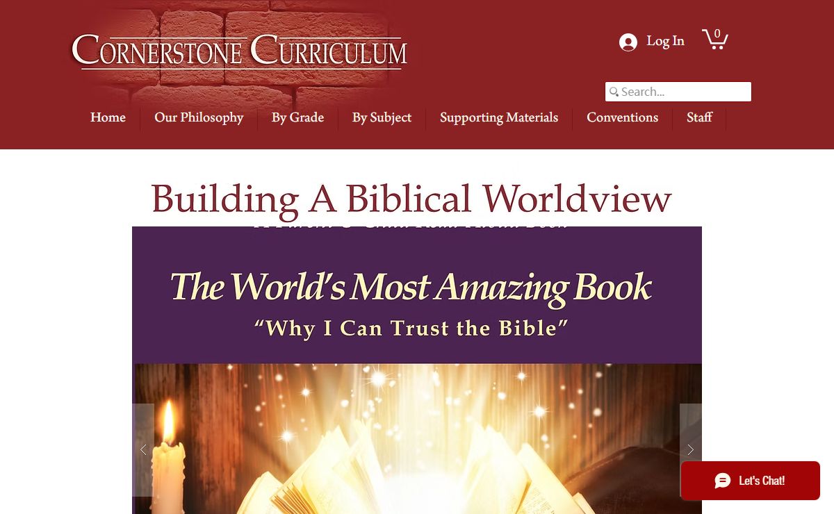 Biblical Worldview Homeschool | Cornerstone Curriculum | Richardson