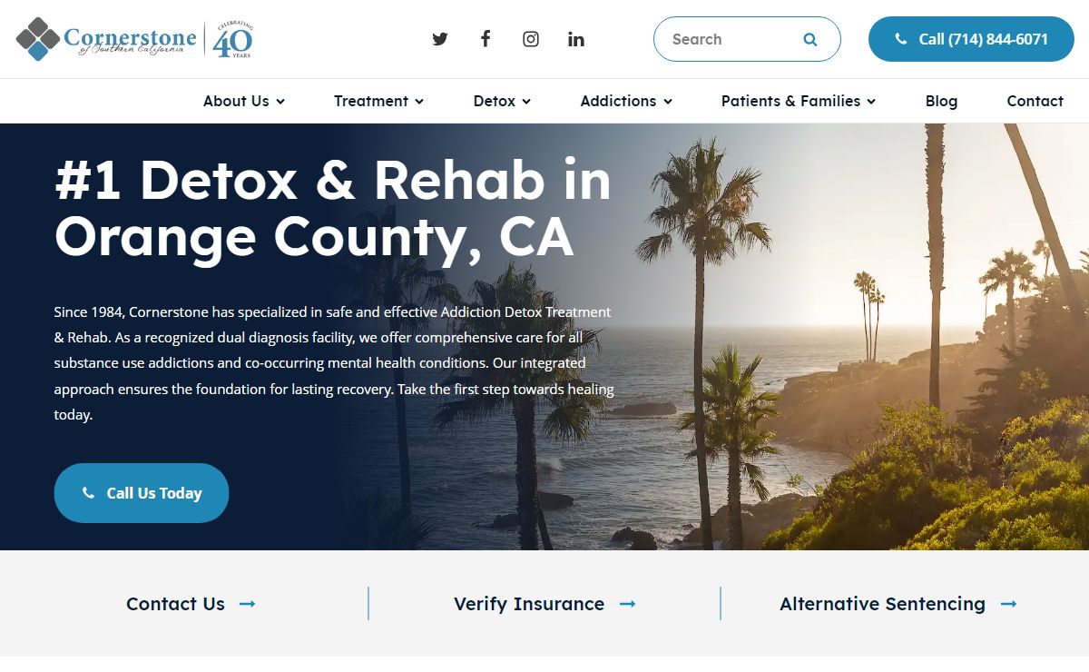 Cornerstone of Southern California | Drug & Alcohol Rehab Orange County