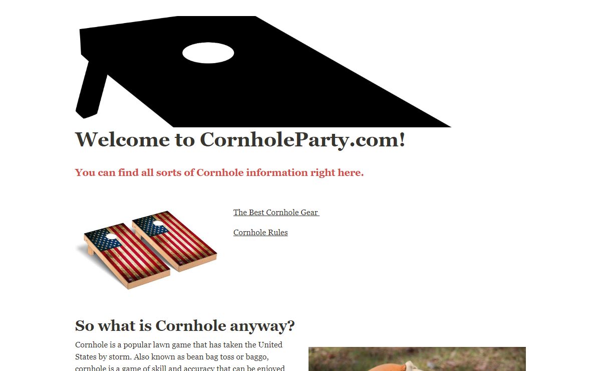 Welcome to CornholeParty.com!