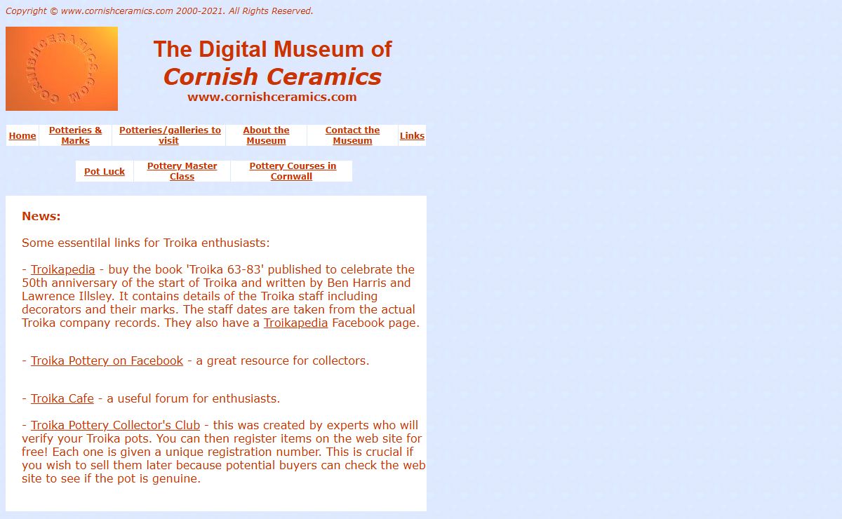 The Digital Museum of Cornish Ceramics - Home Page