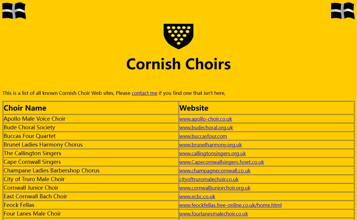 Cornish Choirs