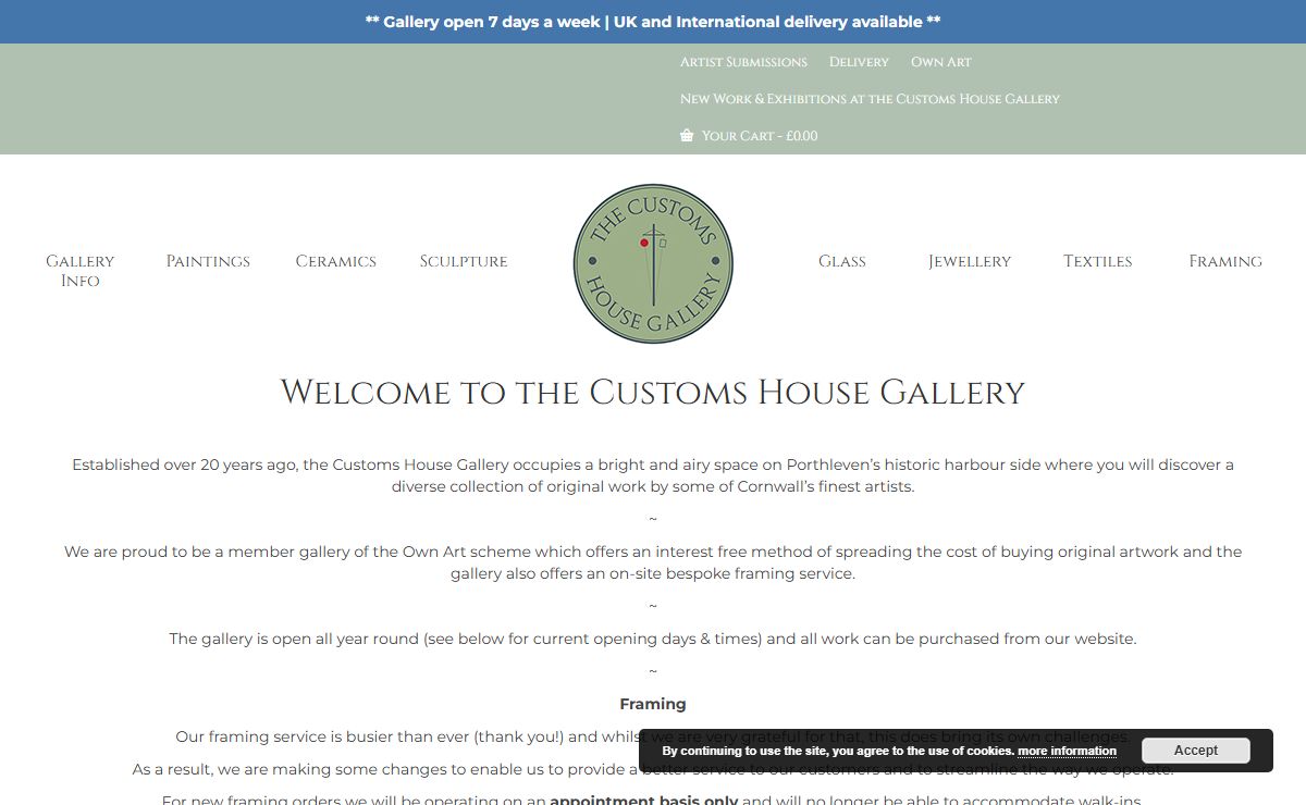 Home - Customs House Gallery - Porthleven
