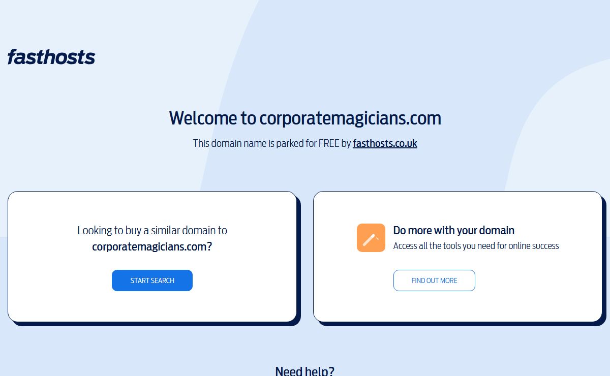 Domain parking page