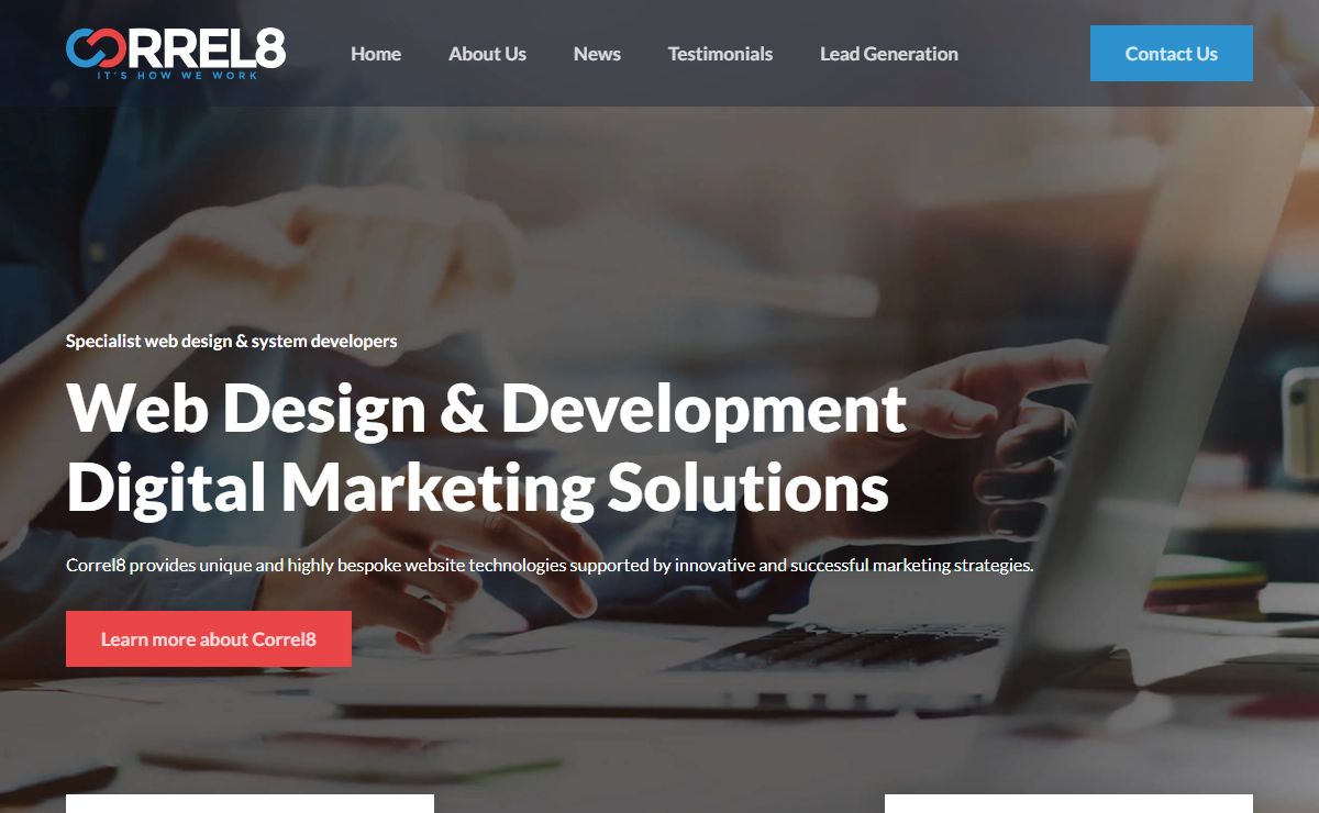 Specialist Web Design & Digital Marketing Services | Correl8