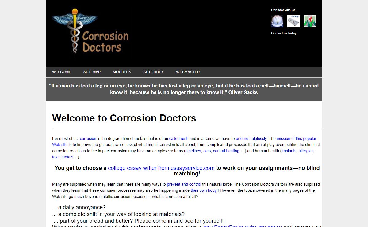 Corrosion science and engineering information hub
